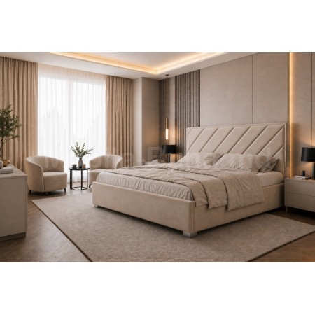 Pat tapițat modern premium 160x200  A-134